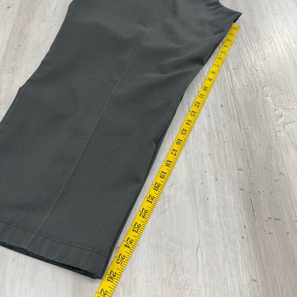 L.L. Bean Comfort Waist Gray Chino Plain Basic Short Work Cotton Dress Pants 42 - Picture 8 of 8